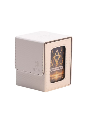 Commander Deckbox GEM - Branco & Cinza