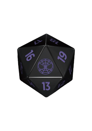 Contador de Vida - Spindown D20 - Marvel's Spider-Man - Preto (Roxo)