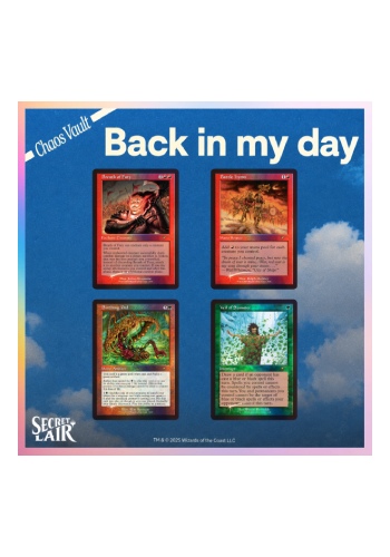 MTG Secret Lair 「BACK IN MY DAY！」foil Secret Lair Drop Series - Back in My Day! Foil Edition | Busca de